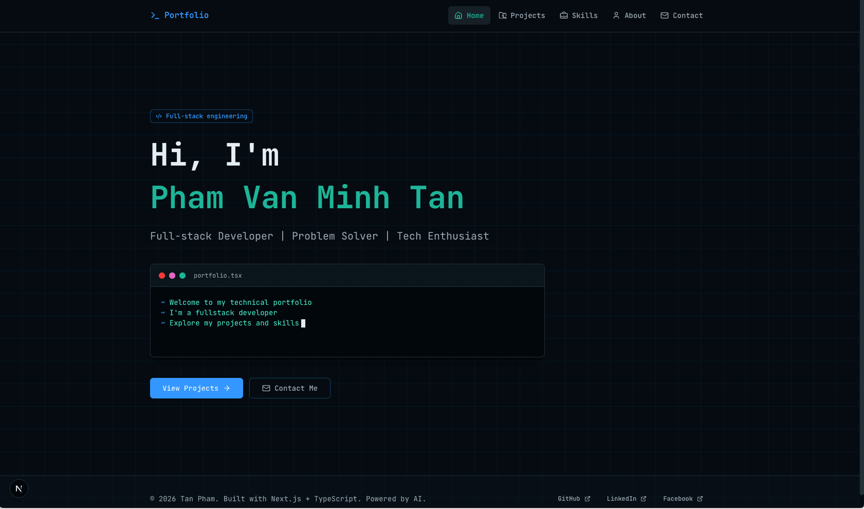 Portfolio Website preview